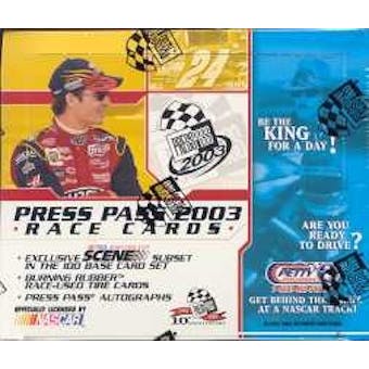 2003 Press Pass Racing Hobby Box