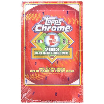 2003 Topps Chrome Series 2 Baseball Hobby Box