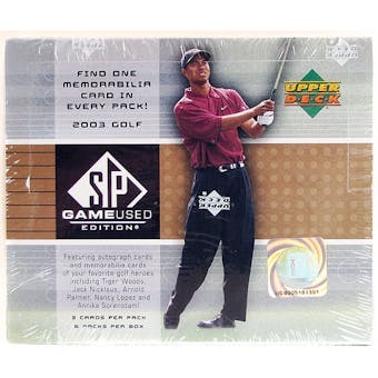 2003 Upper Deck SP Game Used Golf Hobby Box