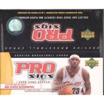 2004/05 Upper Deck Pro Sigs Basketball Hobby Box