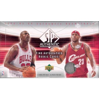 2004/05 Upper Deck SP Authentic Basketball Hobby Box
