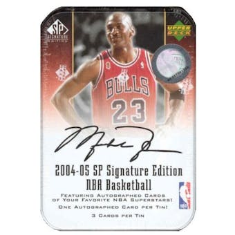 2004/05 Upper Deck SP Signature Basketball Hobby Tin (Box)