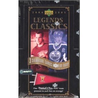 2004/05 Upper Deck Legends Classics Hockey Hobby Box