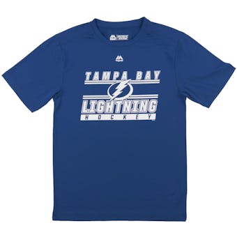Tampa Bay Lightning Majestic Blue Defenseman Performance Tee Shirt