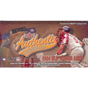 2004 Fleer Authentix Baseball Hobby Box