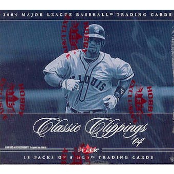 2004 Fleer Classic Clippings Baseball Hobby Box