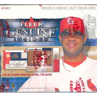 2004 Fleer Genuine Insider Baseball Hobby Box