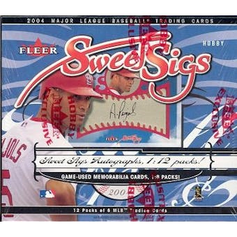 2004 Fleer Sweet Sigs Baseball Hobby Box