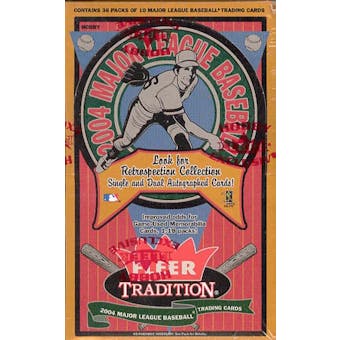 2004 Fleer Tradition Baseball Hobby Box
