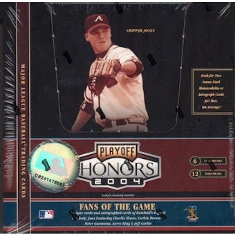 2004 Playoff Honors Baseball Hobby Box