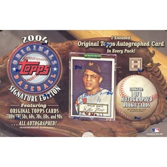 2004 Topps Originals Baseball Hobby Box