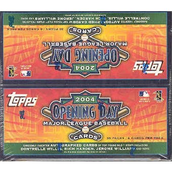 2004 Topps Opening Day Baseball Box