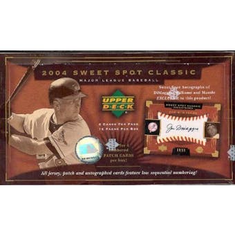 2004 Upper Deck Sweet Spot Classics Baseball Hobby Box
