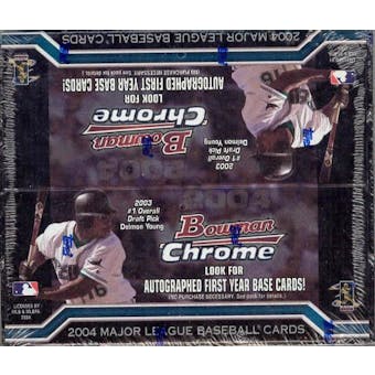 2004 Bowman Chrome Baseball 24 Pack Box