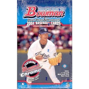 2004 Bowman Draft Picks And Prospects Baseball Hobby Box