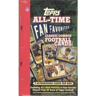 2004 Topps Fan Favorites Football Classic Combos Hobby Box
