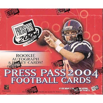 2004 Press Pass Football Hobby Box