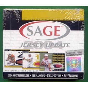 2004 Sage Jersey Update Football Hobby Box