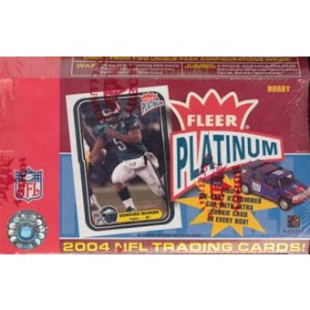 2004 Fleer Platinum Football Hobby Box