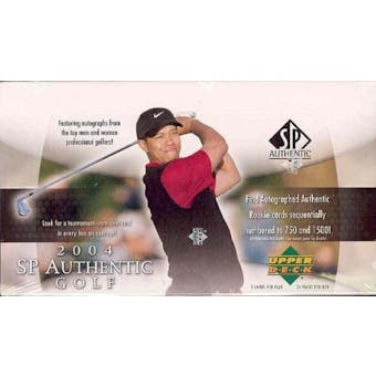 2004 Upper Deck SP Authentic Golf Hobby Box