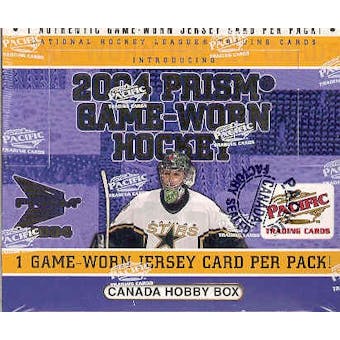 2003/04 Pacific Prism Game Used Hockey Hobby Box