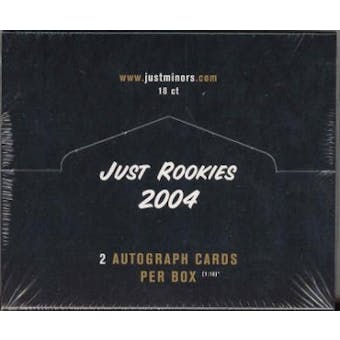 2004 Just Minors Just Rookies Baseball Hobby Box