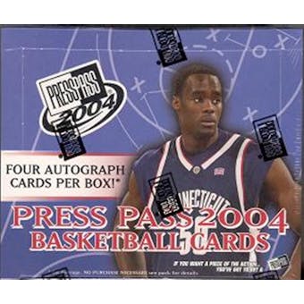 2004/05 Press Pass Basketball Hobby Box