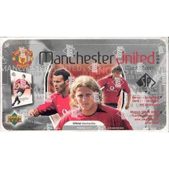 2004 Upper Deck SP Authentic Manchester United Soccer Hobby Box
