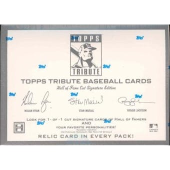 2004 Topps Tribute Hall of Fame Cut Signature Ed. Baseball Hobby Box