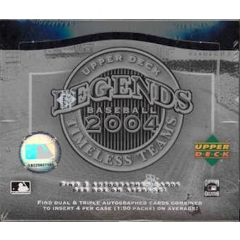 2004 Upper Deck Legends Baseball: Timeless Teams Hobby Box