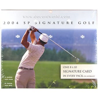 2004 Upper Deck SP Signature Golf Hobby Box