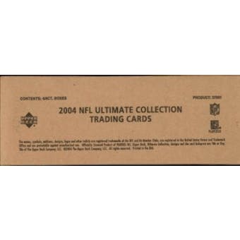 2004 Upper Deck Ultimate Collection Football Hobby 4-Box Case