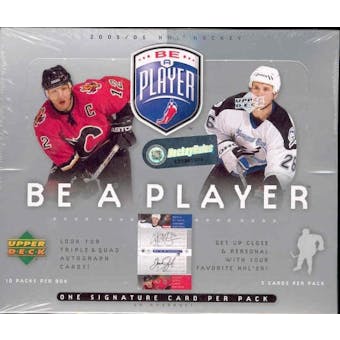 2005/06 Upper Deck Be A Player Signature Hockey Hobby Box