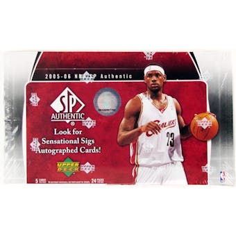 2005/06 Upper Deck SP Authentic Basketball Hobby Box