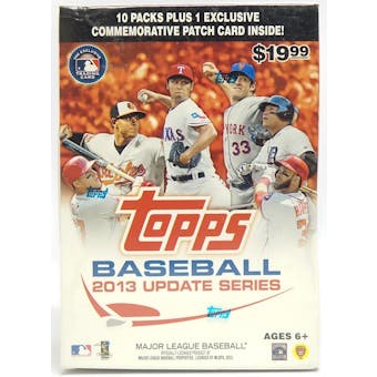 2013 Topps Update Baseball 10-Pack Box