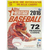 2016 Topps Heritage Baseball 8-Pack Blaster Box
