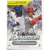 2019 Bowman Platinum Baseball Blaster Box