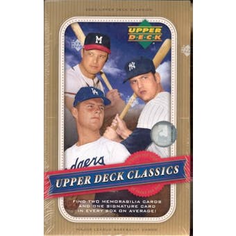 2005 Upper Deck Classics Baseball Hobby Box