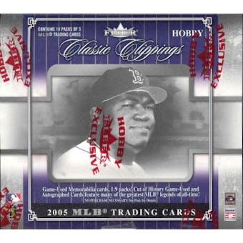 2005 Fleer Classic Clippings Baseball Hobby Box