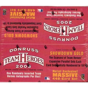 2005 Donruss Team Heroes Baseball 24-Pack Box