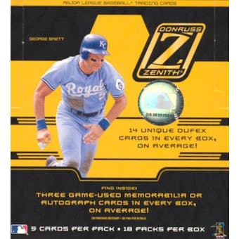 2005 Donruss Zenith Baseball Hobby Box