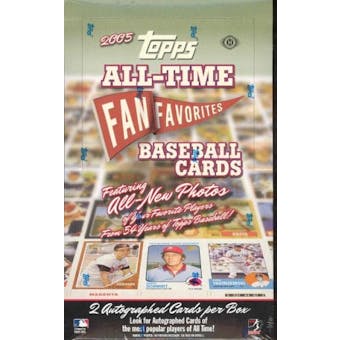 2005 Topps All Time Fan Favorites Baseball Hobby Box