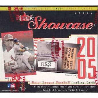 2005 Fleer Showcase Baseball Hobby Box