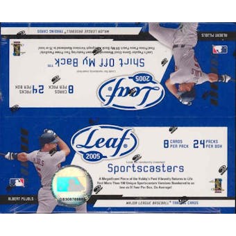 2005 Leaf Baseball 24 Pack Box