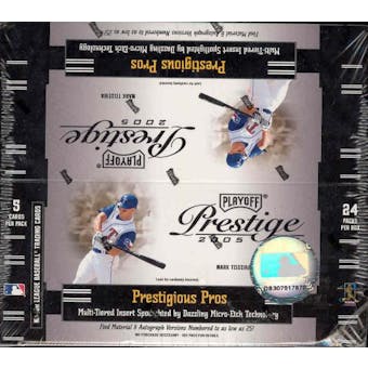 2005 Playoff Prestige Baseball 24 Pack Box