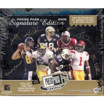 2005 Press Pass Signature Edition Football Hobby Box