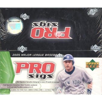 2005 Upper Deck Pro Sigs Baseball Box