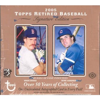 2005 Topps Retired Signature Edition Baseball Hobby Box