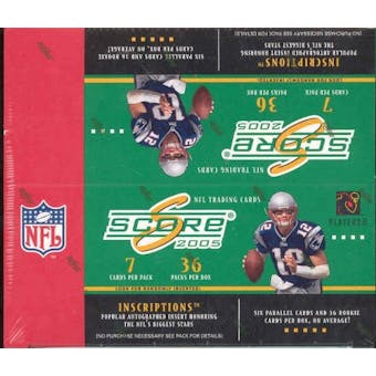 2005 Score Football 36 Pack Box