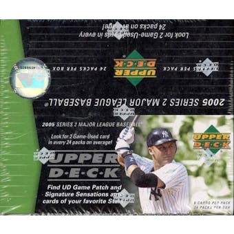2005 Upper Deck Series 2 Baseball 24-Pack Box